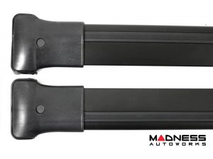 Jeep Renegade Roof Rack Cross Bars - for models w/ factory roof rails - Black - Fly Bar (2015-2023) Jeep Renegade Roof Rack Cross Bars - for models w/ factory roof rails - Black - Fly Bar (2015-2023)